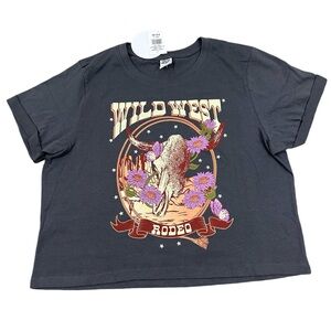 NWT Midi Tee Shirt Coastal Dreamer Wild West Rodeo Size S